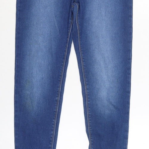 George Girls Blue Cotton Tapered Jeans Size 12-13 Years L26 in Regular