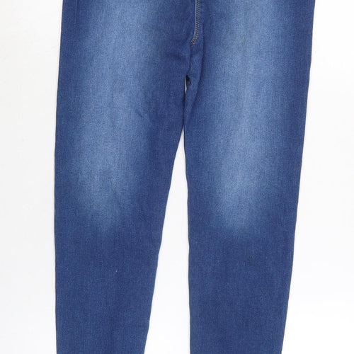 George Girls Blue Cotton Tapered Jeans Size 12-13 Years L26 in Regular