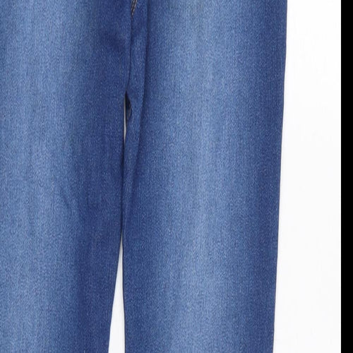 George Girls Blue Cotton Tapered Jeans Size 12-13 Years L26 in Regular