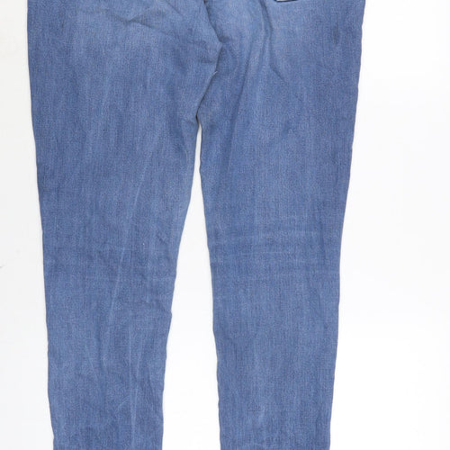 Levis Womens Blue Cotton Blend Skinny Jeans Size 32 in L30 in Regular Zip