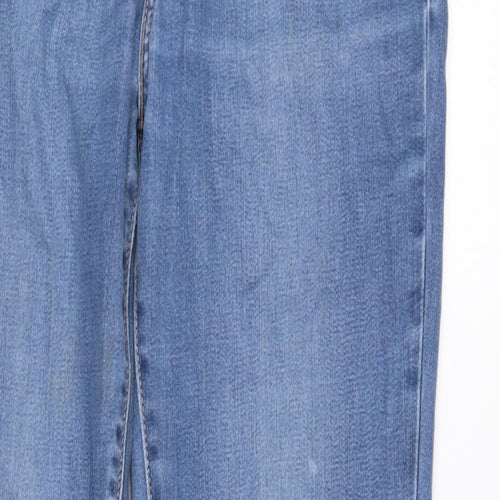 Levis Womens Blue Cotton Blend Skinny Jeans Size 32 in L30 in Regular Zip