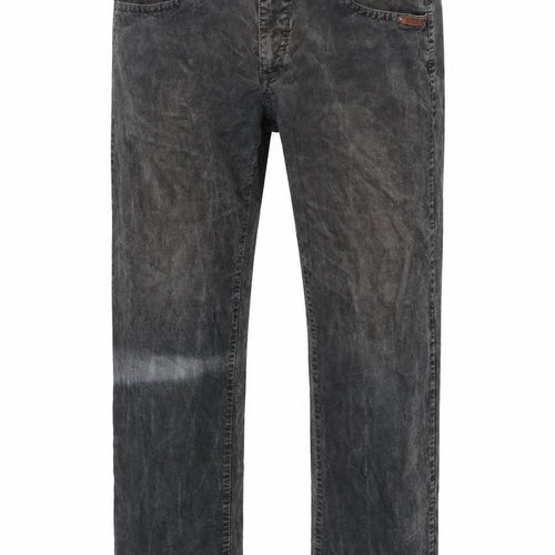 Crafted evolution. Mens Green Cotton Sweatpants Trousers Size 32 in L29 in Regular Zip - Distressed