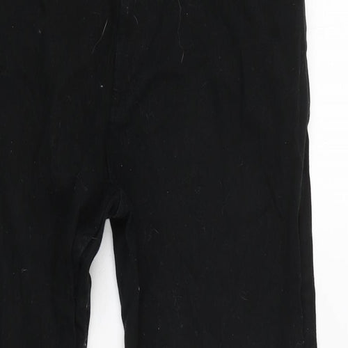 Denim & Co. Mens Black Cotton Blend Straight Jeans Size 30 in L25 in Regular Zip