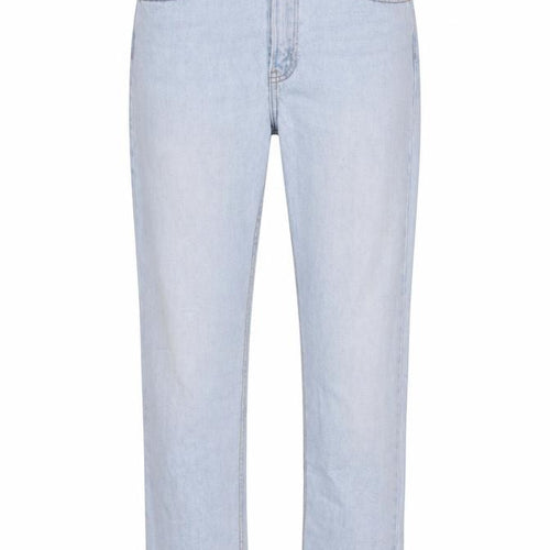 Denim & Co. Womens Blue Cotton Blend Straight Jeans Size 10 L25 in Regular Zip