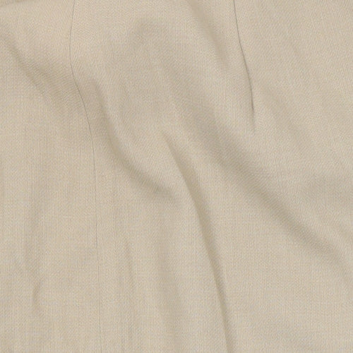 Endora Womens Beige Herringbone Polyester Straight & Pencil Skirt Size 14