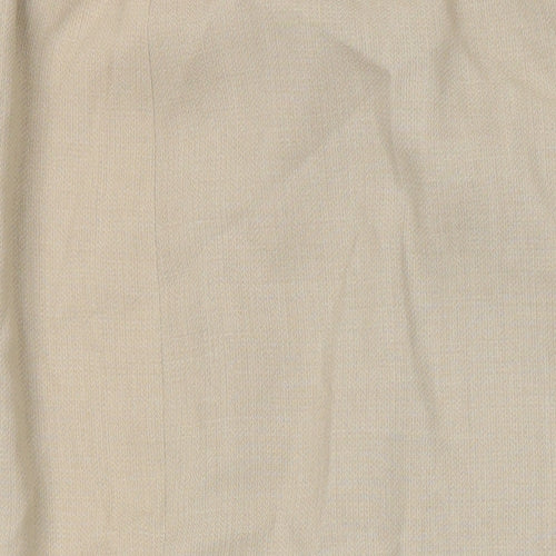 Endora Womens Beige Herringbone Polyester Straight & Pencil Skirt Size 14