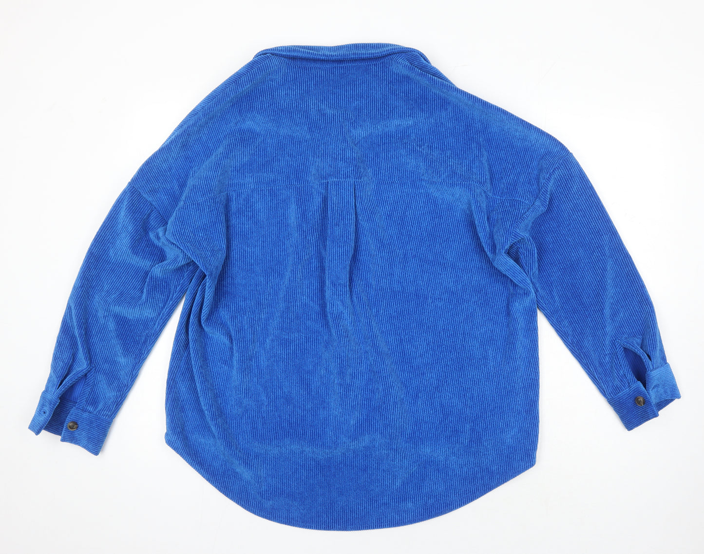 Clockhouse Womens Blue Polyester Basic Blouse Size 12 Collared