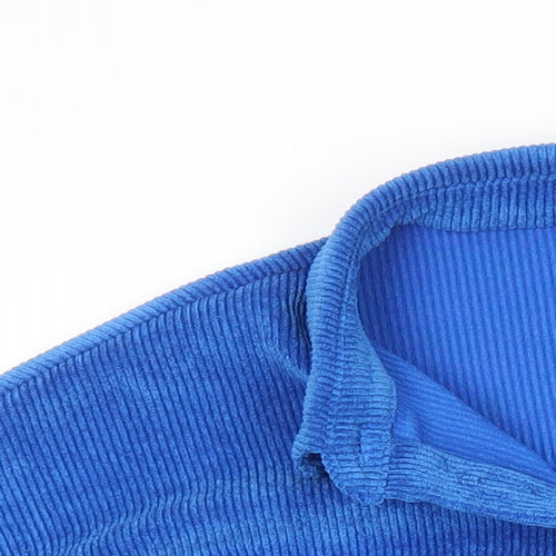 Clockhouse Womens Blue Polyester Basic Blouse Size 12 Collared