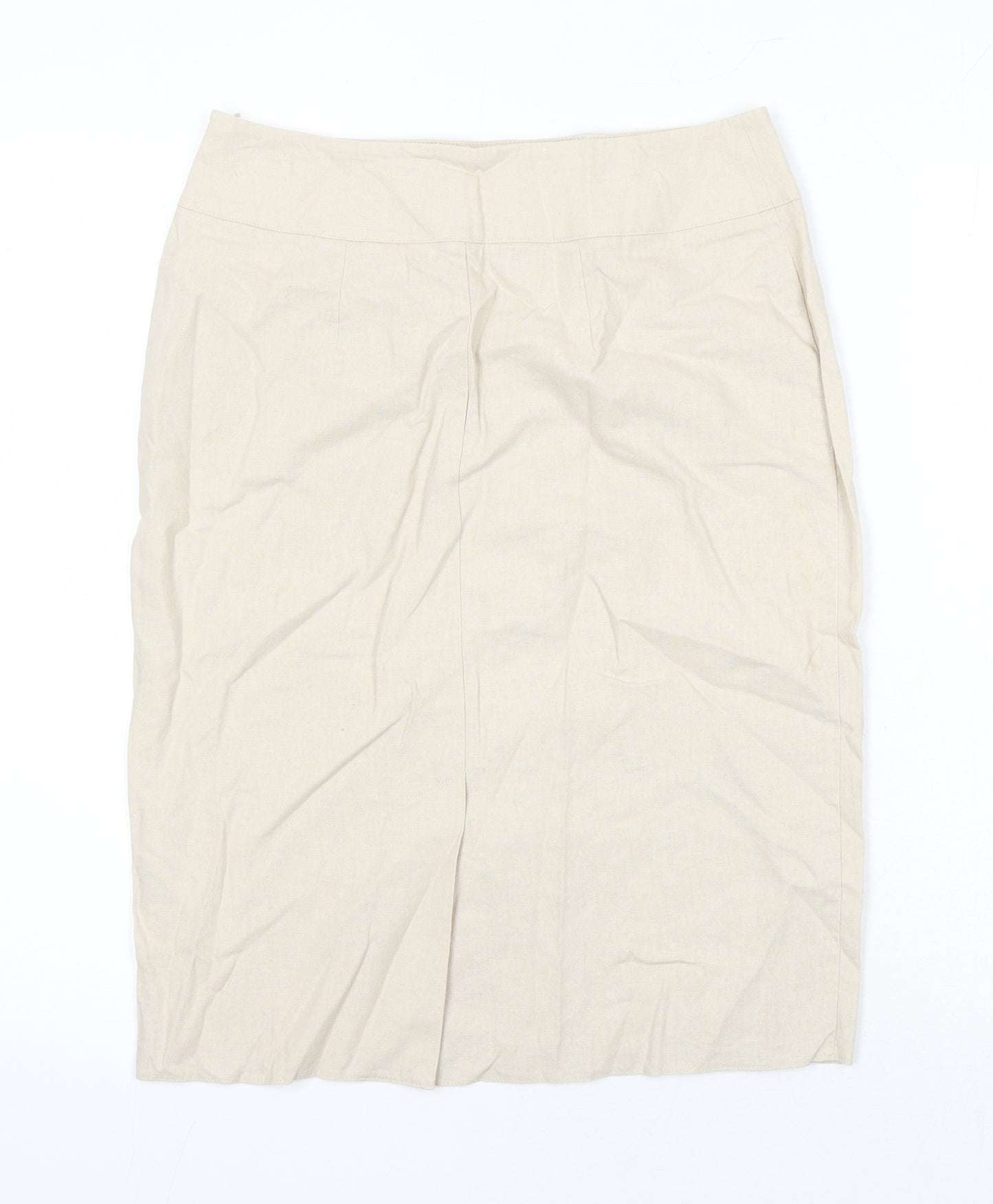 Rosetti Womens Beige Linen Straight & Pencil Skirt Size 10