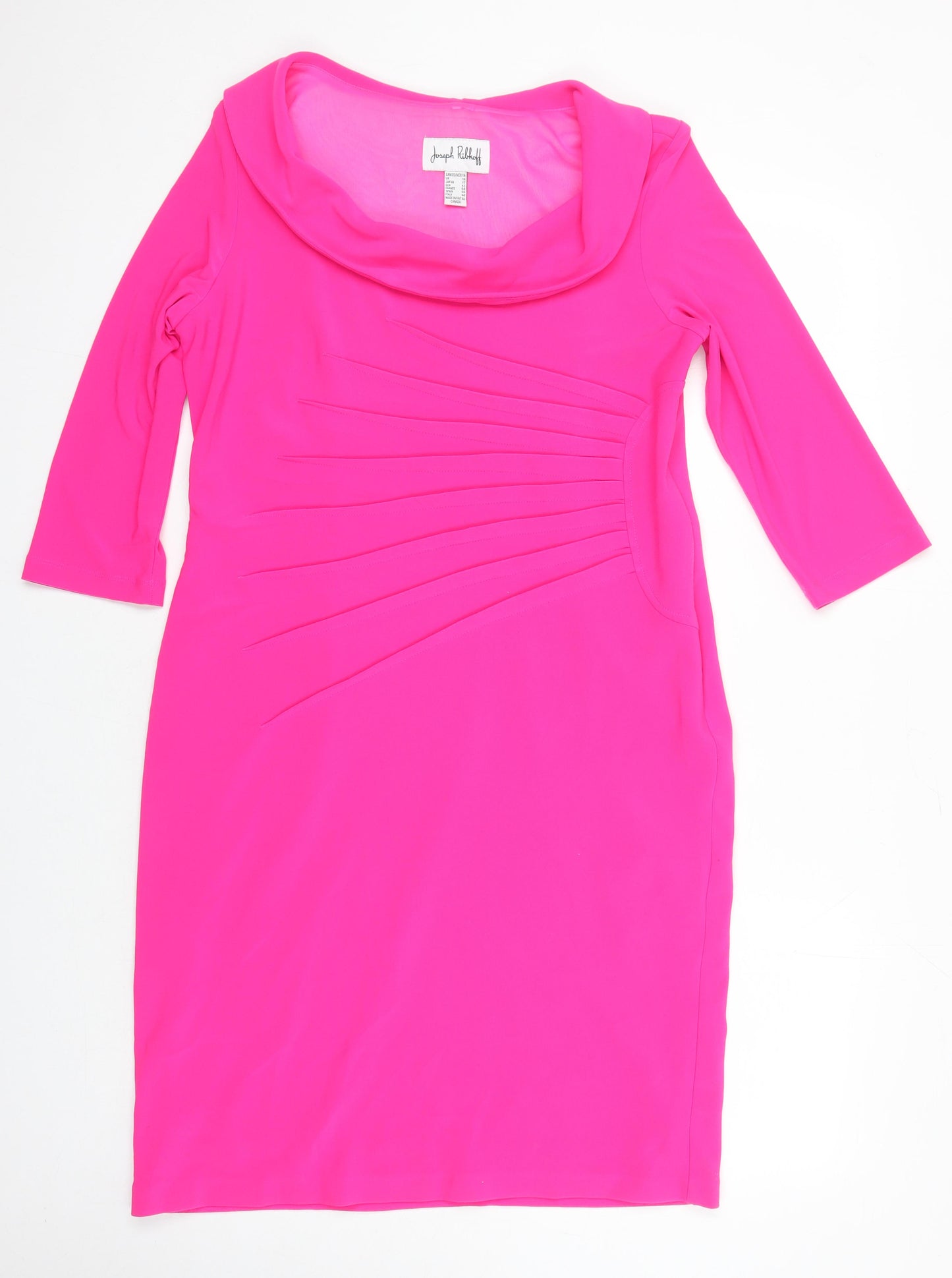 Ribkoff Womens Pink Polyester Pencil Dress Size 16 Boat Neck