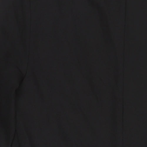 ASOS Womens Black Polyester A-Line Size 8 Roll Neck - Embroidered Detail