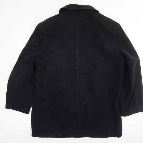 Terry de Havilland Mens Black Jacket Blazer Size L Button