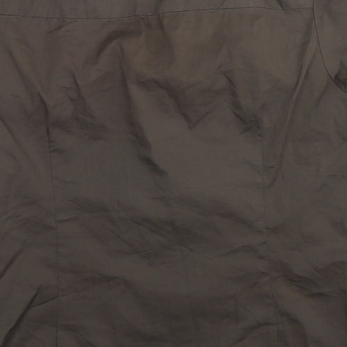 Bega Womens Brown Polyester Basic Blouse Size XL Round Neck