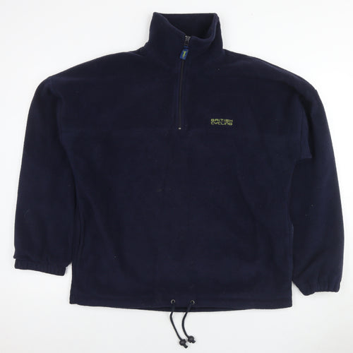 Result Mens Blue Polyester Pullover Sweatshirt Size M