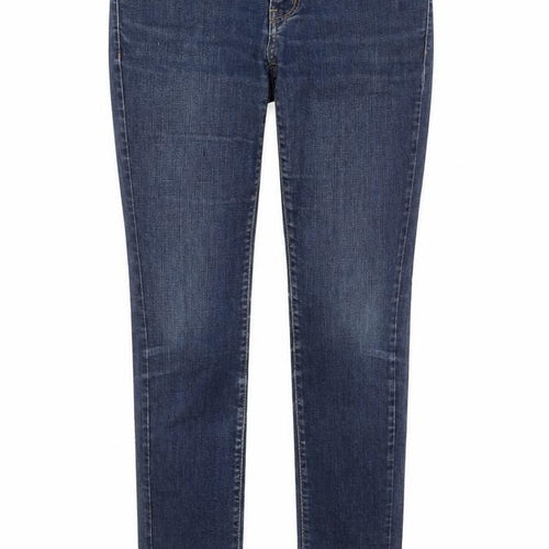 Mango Womens Blue Cotton Skinny Jeans Size 10 L31 in Regular Zip