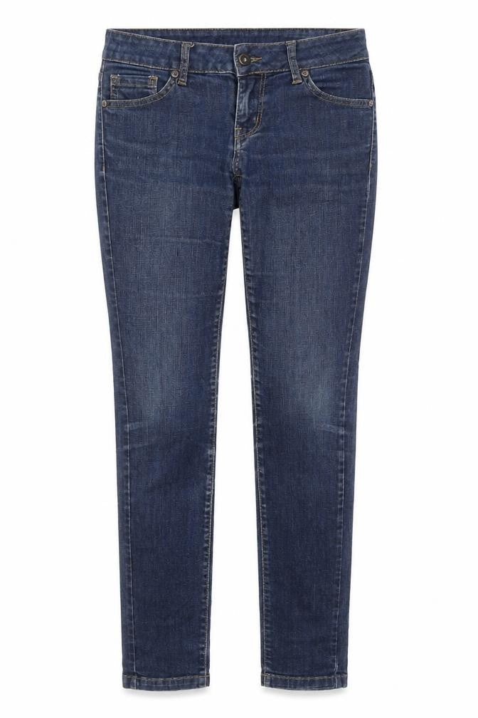 Mango Womens Blue Cotton Skinny Jeans Size 10 L31 in Regular Zip