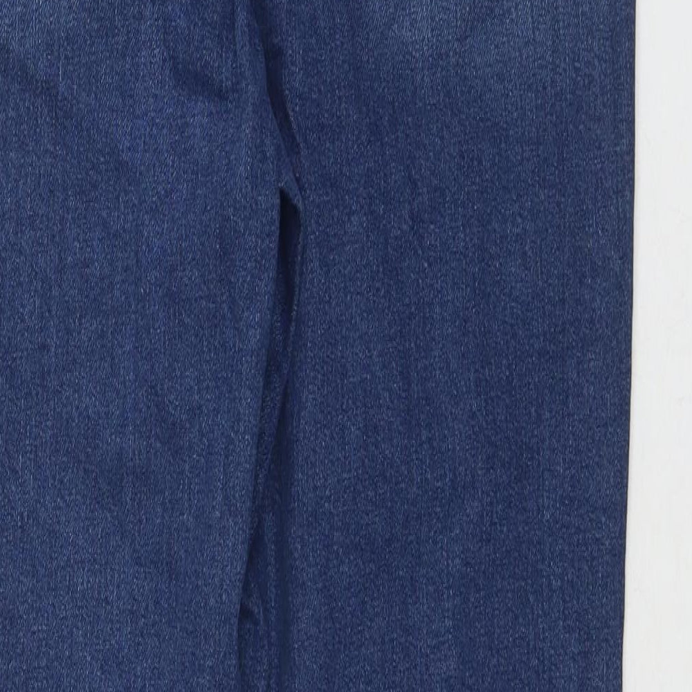 ASOS Mens Blue Cotton Straight Jeans Size 32 in L32 in Regular Zip