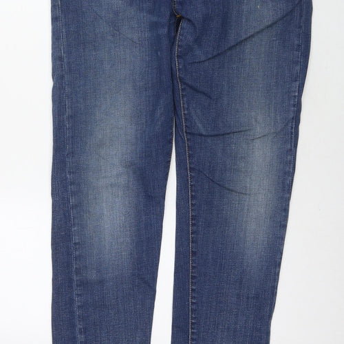 Levi's Mens Blue Cotton Straight Jeans Size 32 in L34 in Regular Zip