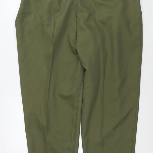 Slimtru Womens Green Polyester Trousers Size 22 L28 in Regular Zip