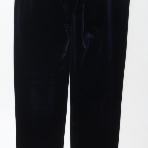 H&M Girls Blue Polyester Jegging Trousers Size 14-15 Years L30 in Regular Pullover