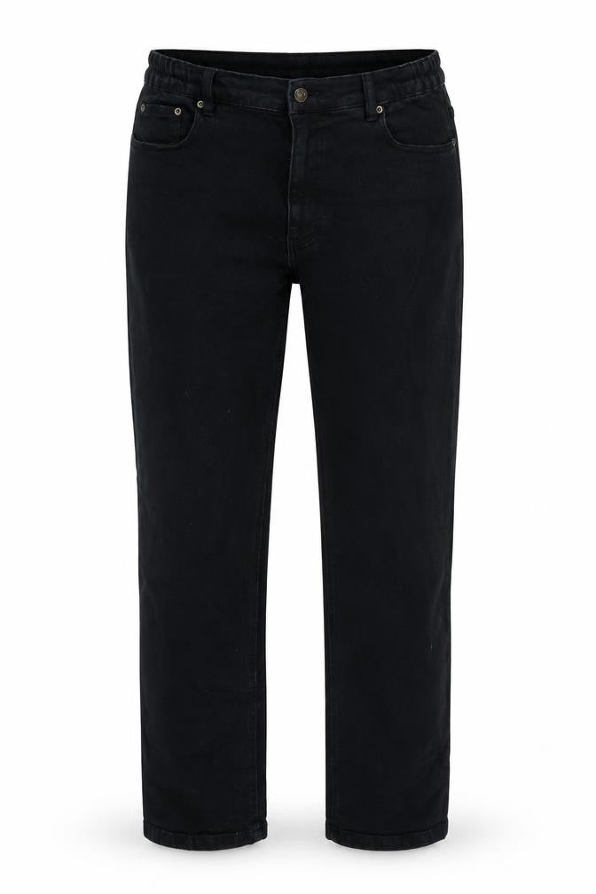 Pegasus Womens Black Cotton Straight Jeans Size 34 in L33 in Regular Zip