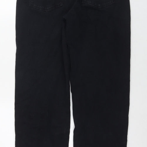 Pegasus Womens Black Cotton Straight Jeans Size 34 in L33 in Regular Zip