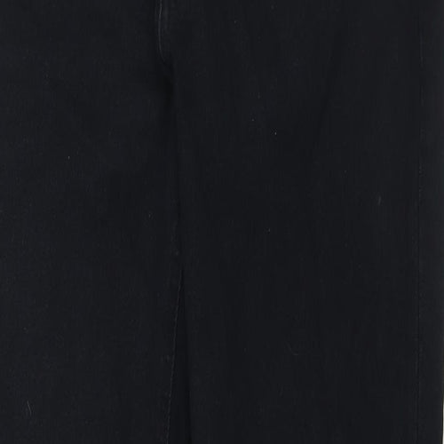 Pegasus Womens Black Cotton Straight Jeans Size 34 in L33 in Regular Zip