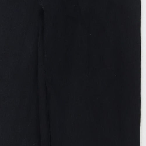 Pegasus Womens Black Cotton Straight Jeans Size 34 in L33 in Regular Zip