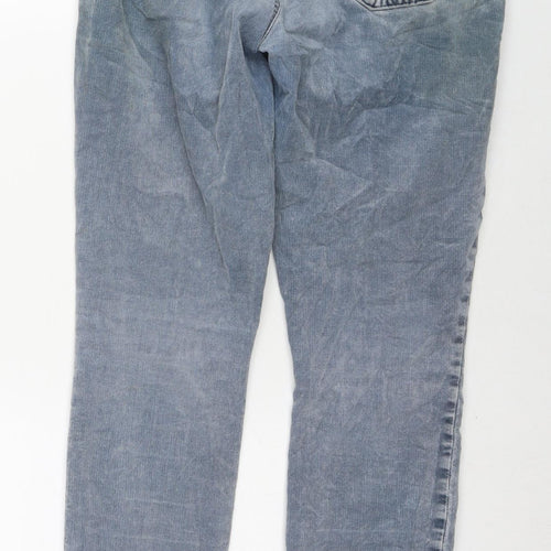 Gap Womens Blue Cotton Trousers Size 30 in L28 in Regular Zip