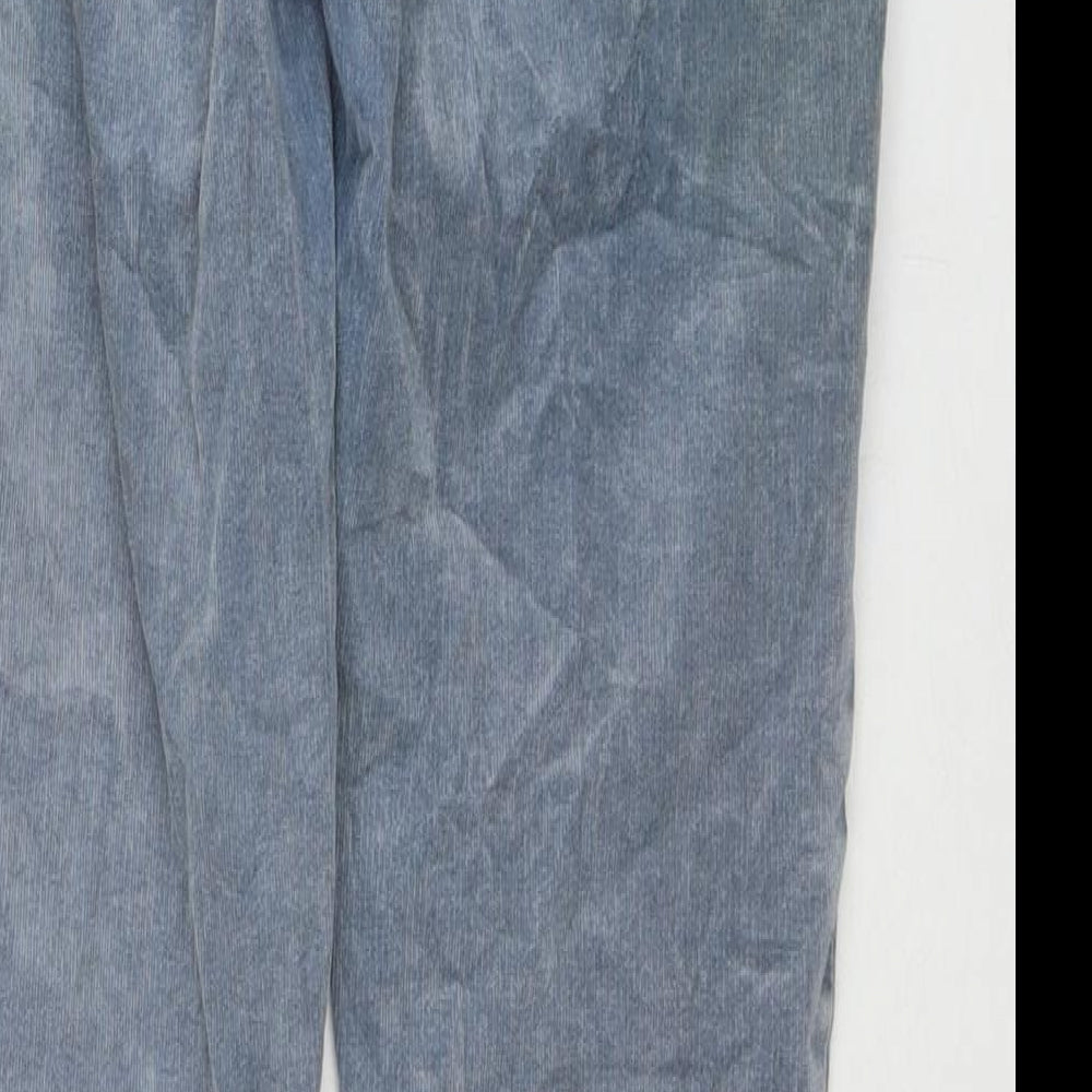 Gap Womens Blue Cotton Trousers Size 30 in L28 in Regular Zip