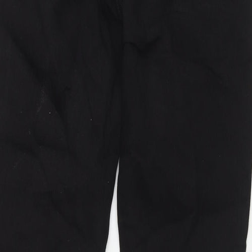 TU Womens Black Cotton Bootcut Jeans Size 10 L30 in Regular Zip