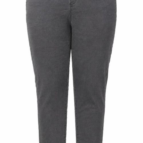 365 Denim Womens Grey Cotton Jegging Jeans Size 12 L27 in Regular