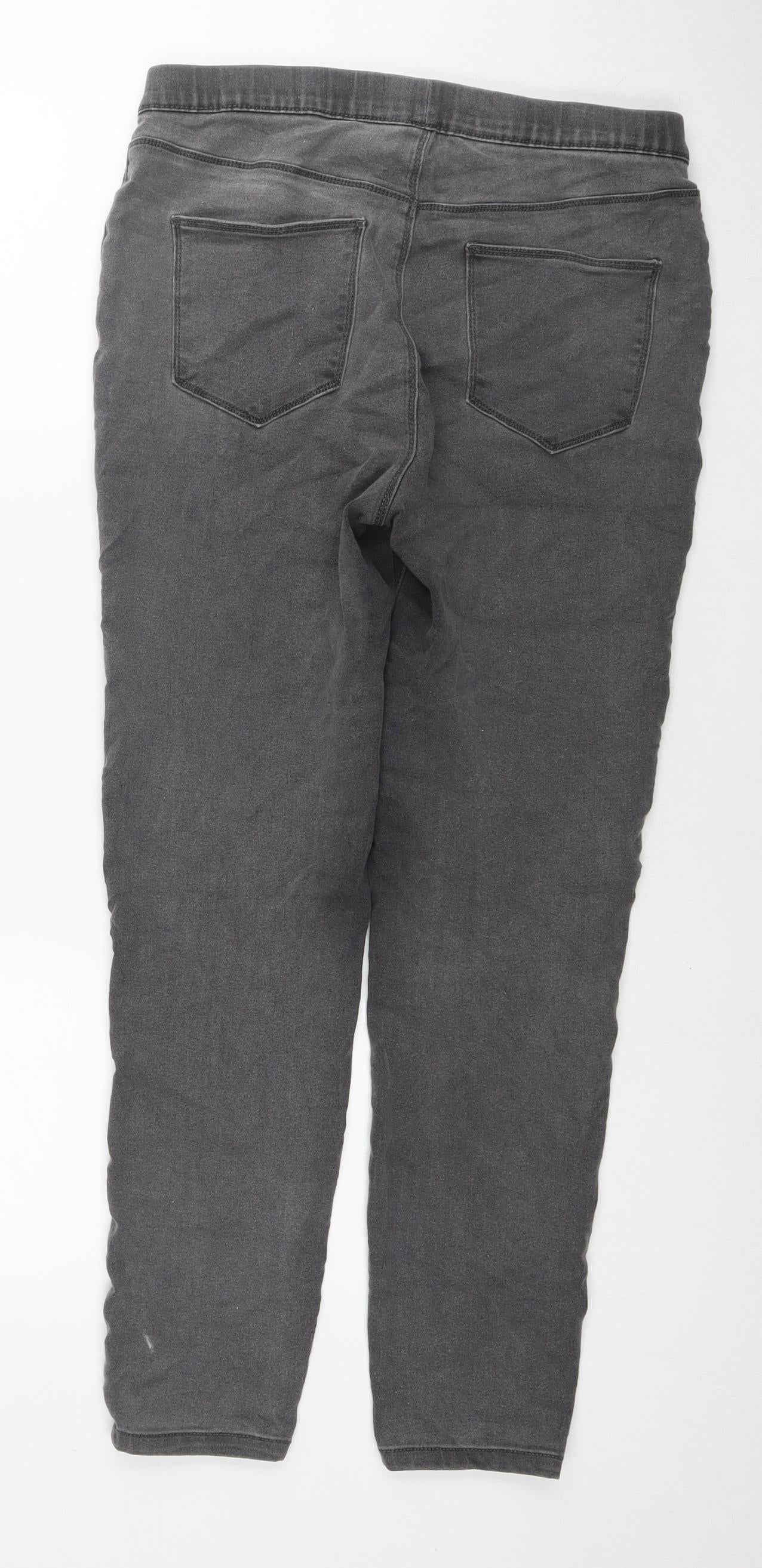 365 Denim Womens Grey Cotton Jegging Jeans Size 12 L27 in Regular