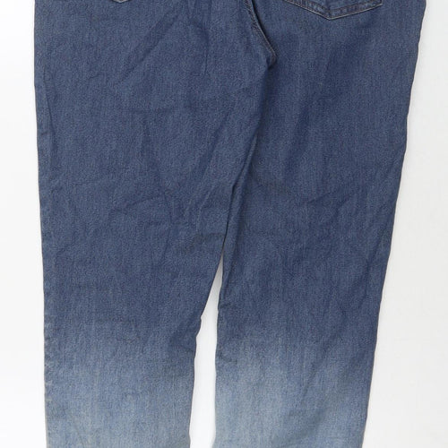 Marks and Spencer Womens Blue Cotton Jegging Jeans Size 14 L26 in Regular