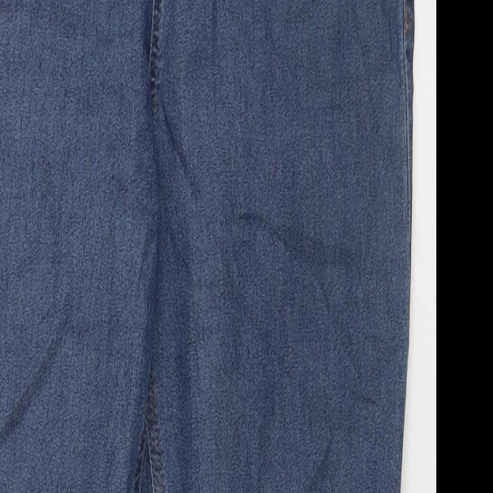 Marks and Spencer Womens Blue Cotton Jegging Jeans Size 14 L26 in Regular