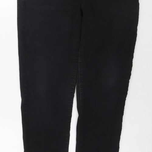 Marks and Spencer Womens Black Cotton Jegging Jeans Size 12 L25 in Regular Zip