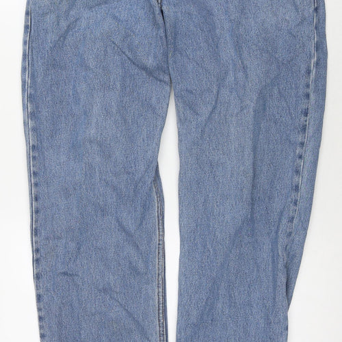 Urban Up Mens Blue Cotton Straight Jeans Size 34 in L30 in Regular Zip