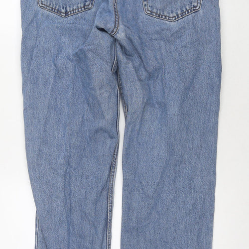 Urban Up Mens Blue Cotton Straight Jeans Size 34 in L30 in Regular Zip