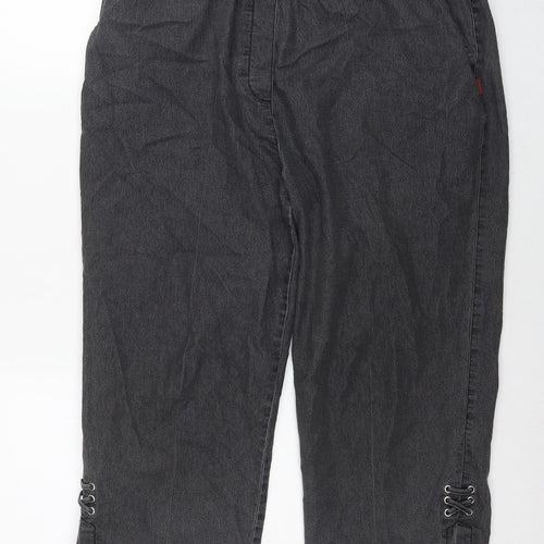 Mian Womens Grey Cotton Capri Jeans Size 24 L20 in Regular