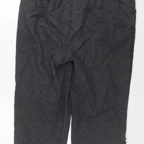 Mian Womens Grey Cotton Capri Jeans Size 24 L20 in Regular