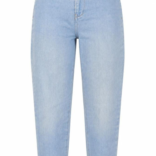 MRP Womens Blue Cotton Straight Jeans Size 6 L26 in Regular Zip