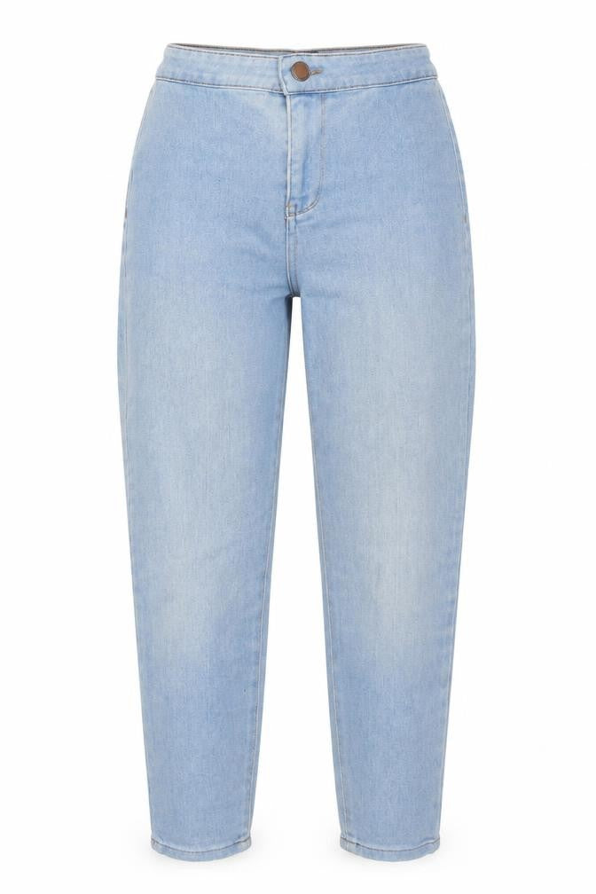 MRP Womens Blue Cotton Straight Jeans Size 6 L26 in Regular Zip