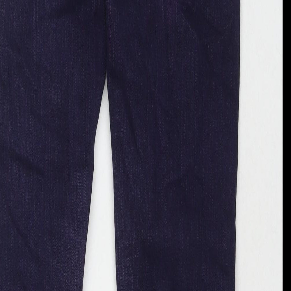 River Island Womens Purple Cotton Bootcut Jeans Size 6 L29 in Regular Zip