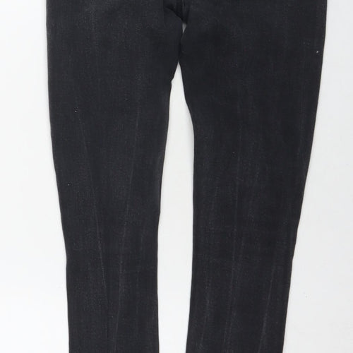 I SAW IT FIRST Womens Black Cotton Skinny Jeans Size 8 L20.5 in Regular Zip