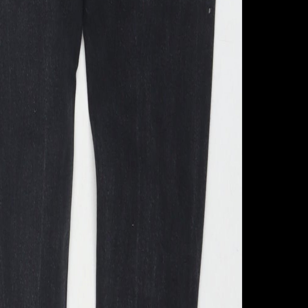 I SAW IT FIRST Womens Black Cotton Skinny Jeans Size 8 L20.5 in Regular Zip