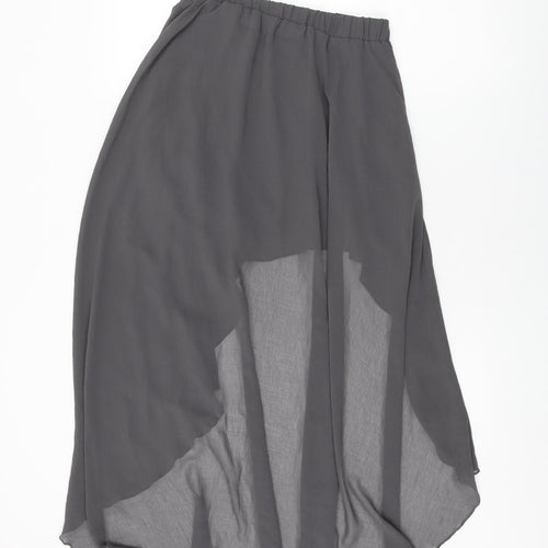 New Look Womens Grey Polyester Swing Skirt Size 10