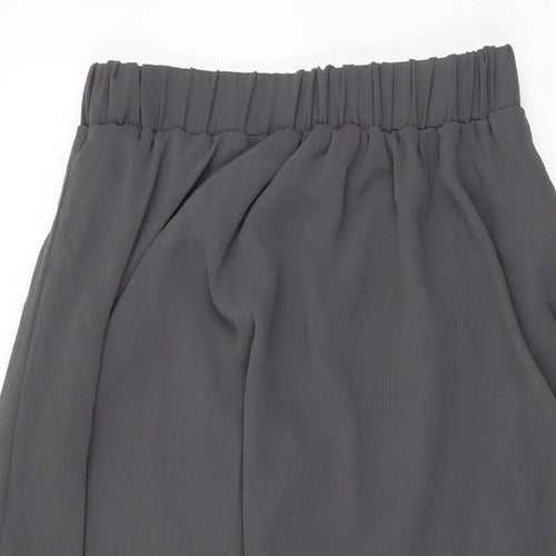 New Look Womens Grey Polyester Swing Skirt Size 10