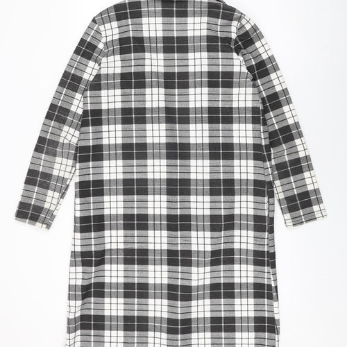 Love Womens Black Geometric Jacket Coat Size S