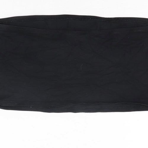 New Look Womens Black Cotton Basic T-Shirt Size M Off the Shoulder