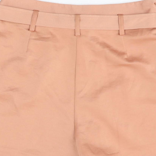 Dorothy Perkins Womens Pink Polyester Basic Shorts Size 8 L3 in Regular Zip